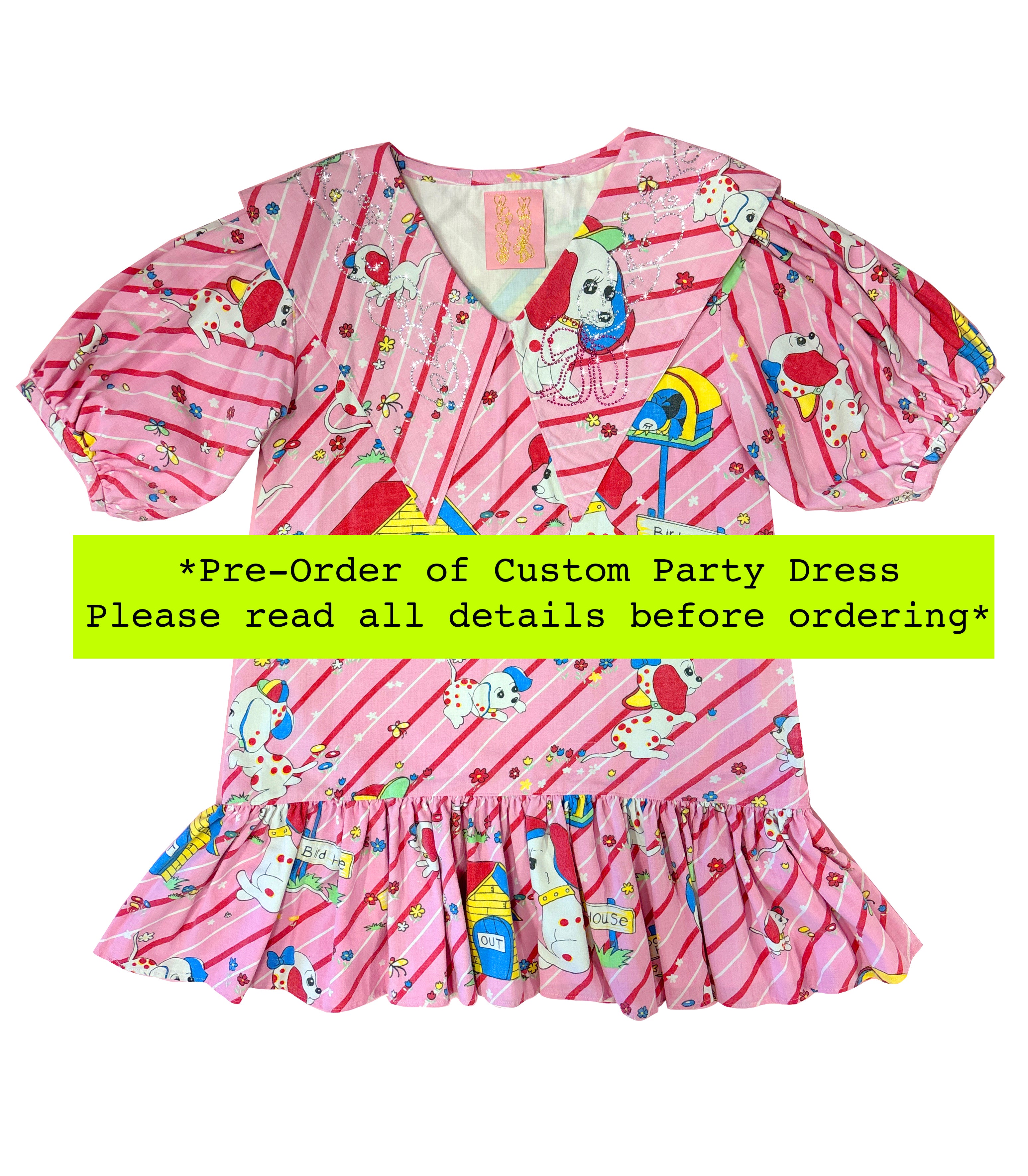 Custom Party Dress with Rhinestone Collar ★ 𝙢𝙖𝙙𝙚-𝙩𝙤-𝙤𝙧𝙙𝙚𝙧 ★ 𝙋𝙡𝙚𝙖𝙨𝙚 𝙧𝙚𝙖𝙙 𝙖𝙡𝙡 𝙙𝙚𝙩𝙖𝙞𝙡𝙨 𝙗𝙚𝙛𝙤𝙧𝙚 𝙤𝙧𝙙𝙚𝙧𝙞𝙣𝙜, 𝙨𝙝𝙞𝙥𝙨 2026 ★
