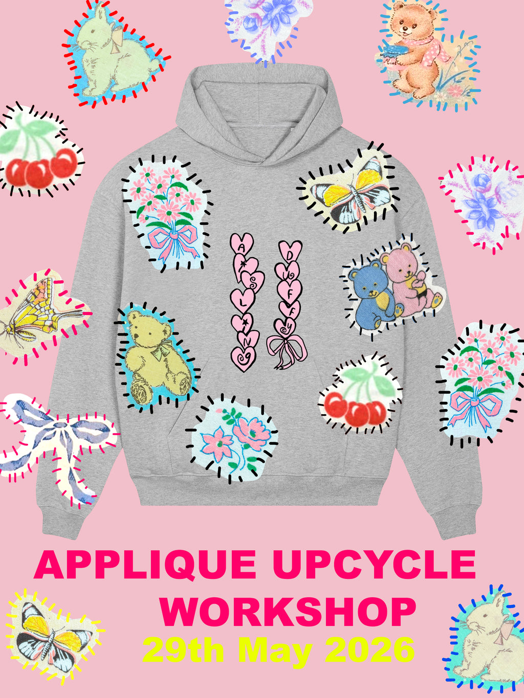 PATCH APPLIQUE UPCYCLE WORKSHOP ★ FRIDAY 29th May (EVENING 6-8.30PM)
