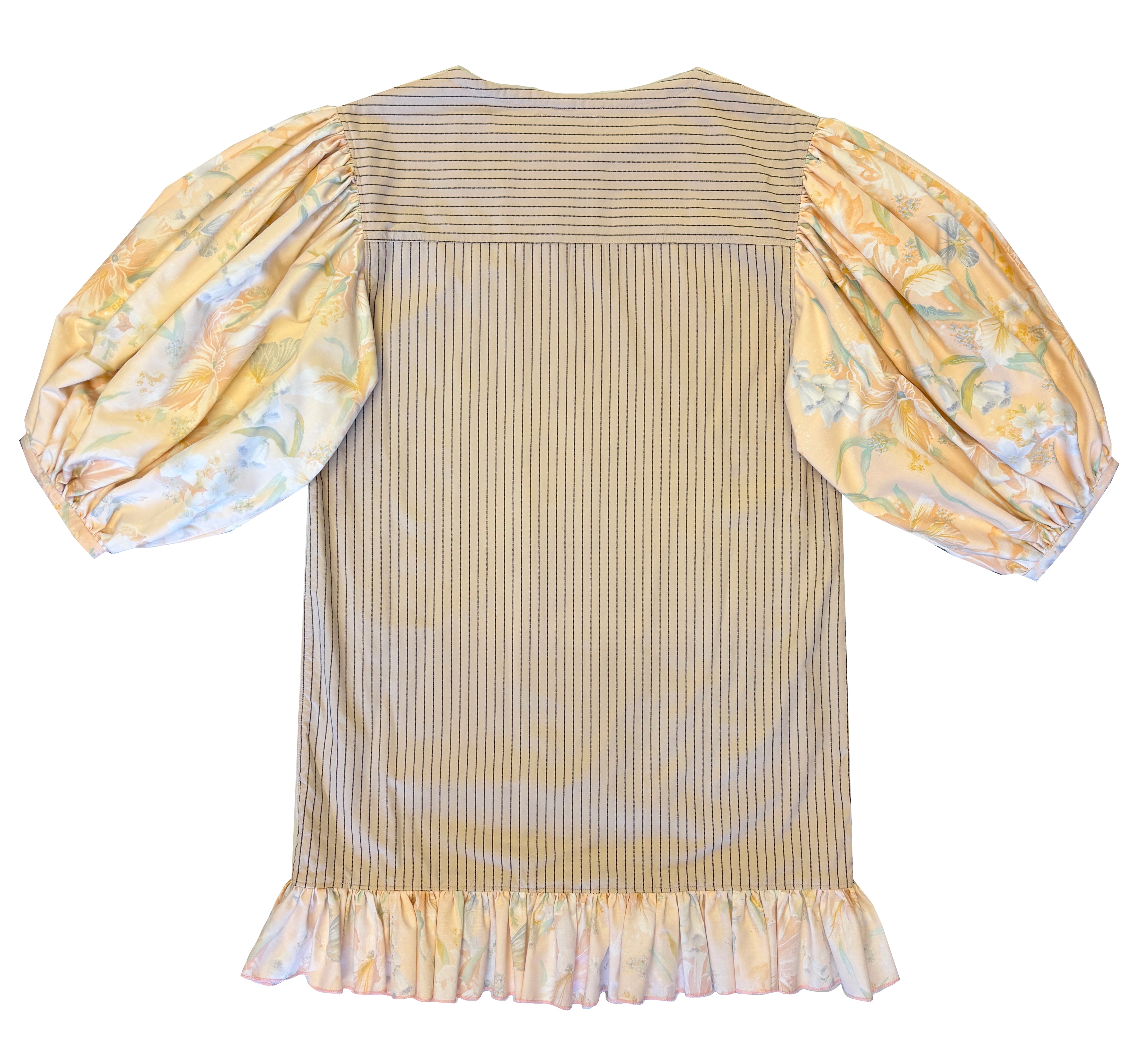 Playful Kittens Puff Sleeve Dress