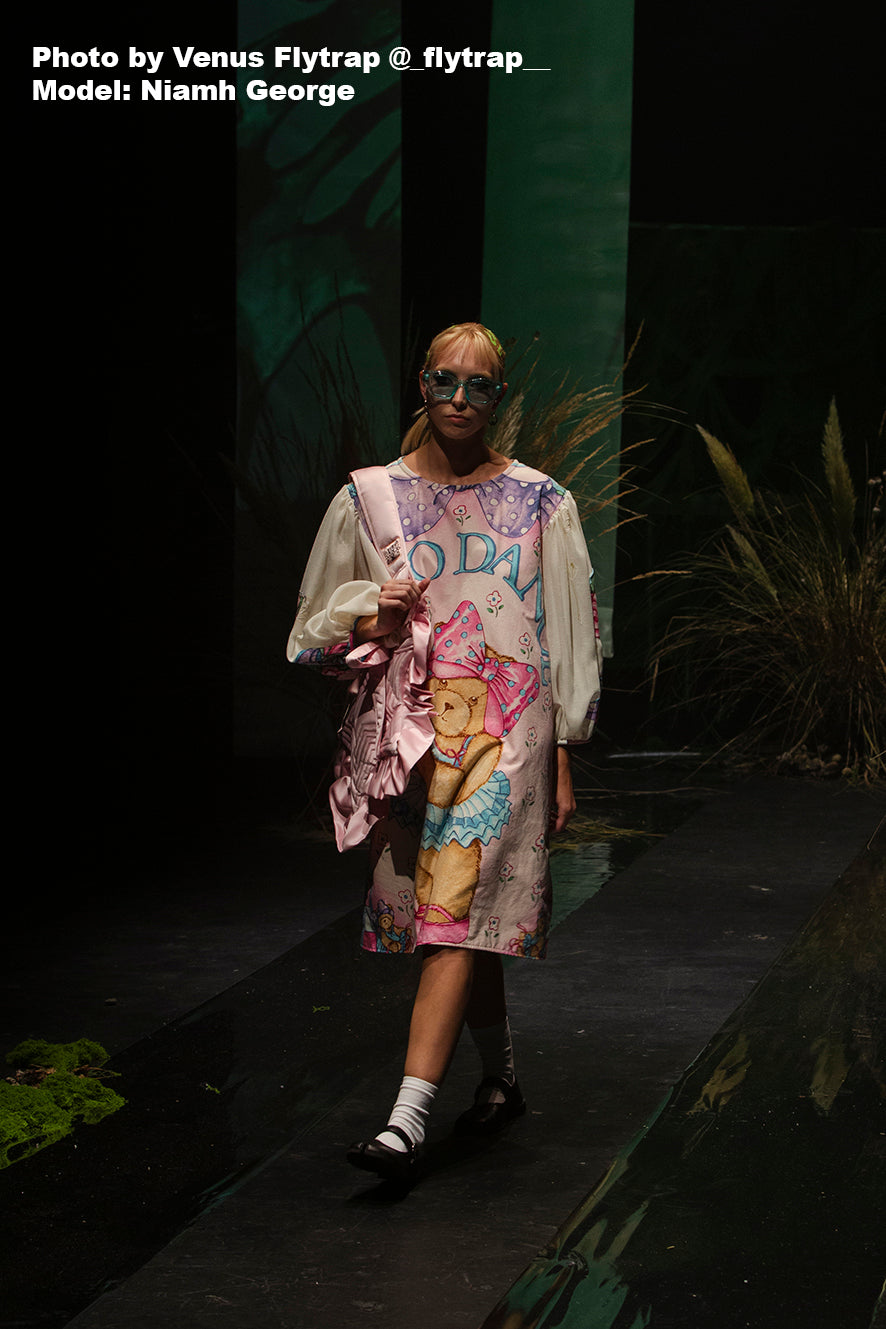 I Love To Dance Ballerina Puff Sleeve Dress