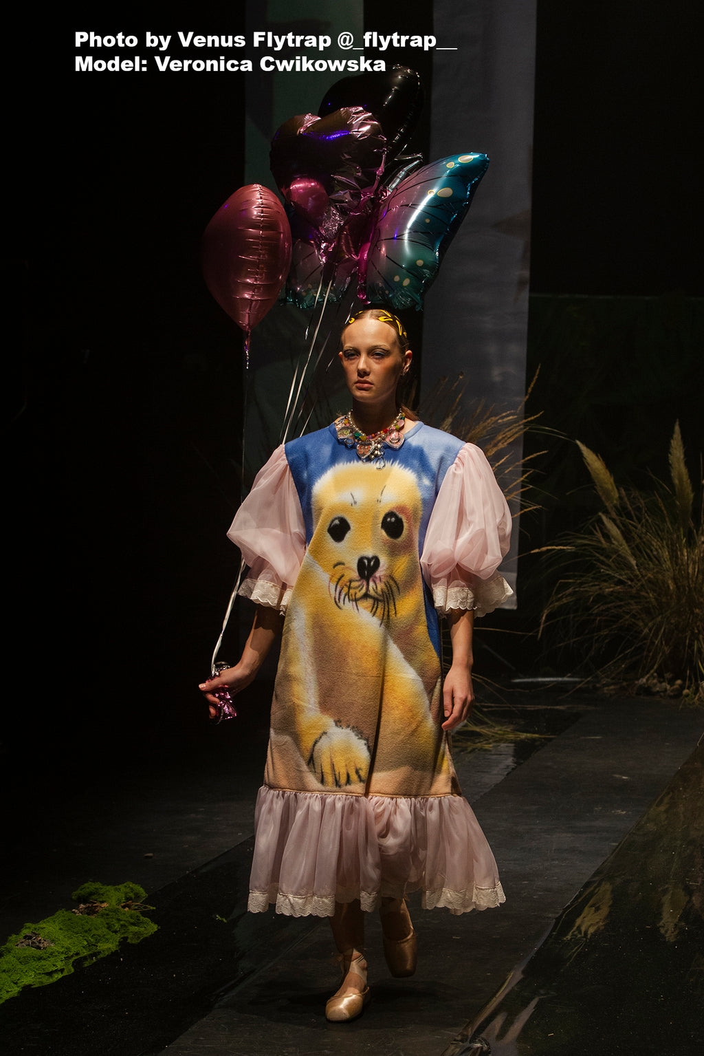 Cute Seal Fleece Princess Dress