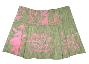 PiSTaCHO GReeN Pleated Mini Skirt W30'' ~ 2023 𝒞𝑜𝓁𝓁𝑒𝒸𝓉𝒾𝑜𝓃