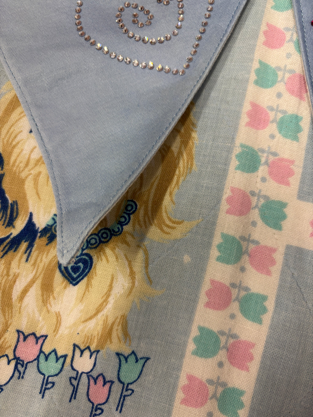 Cute Puppies Party Dress with Rhinestone Collar *SAMPLE*