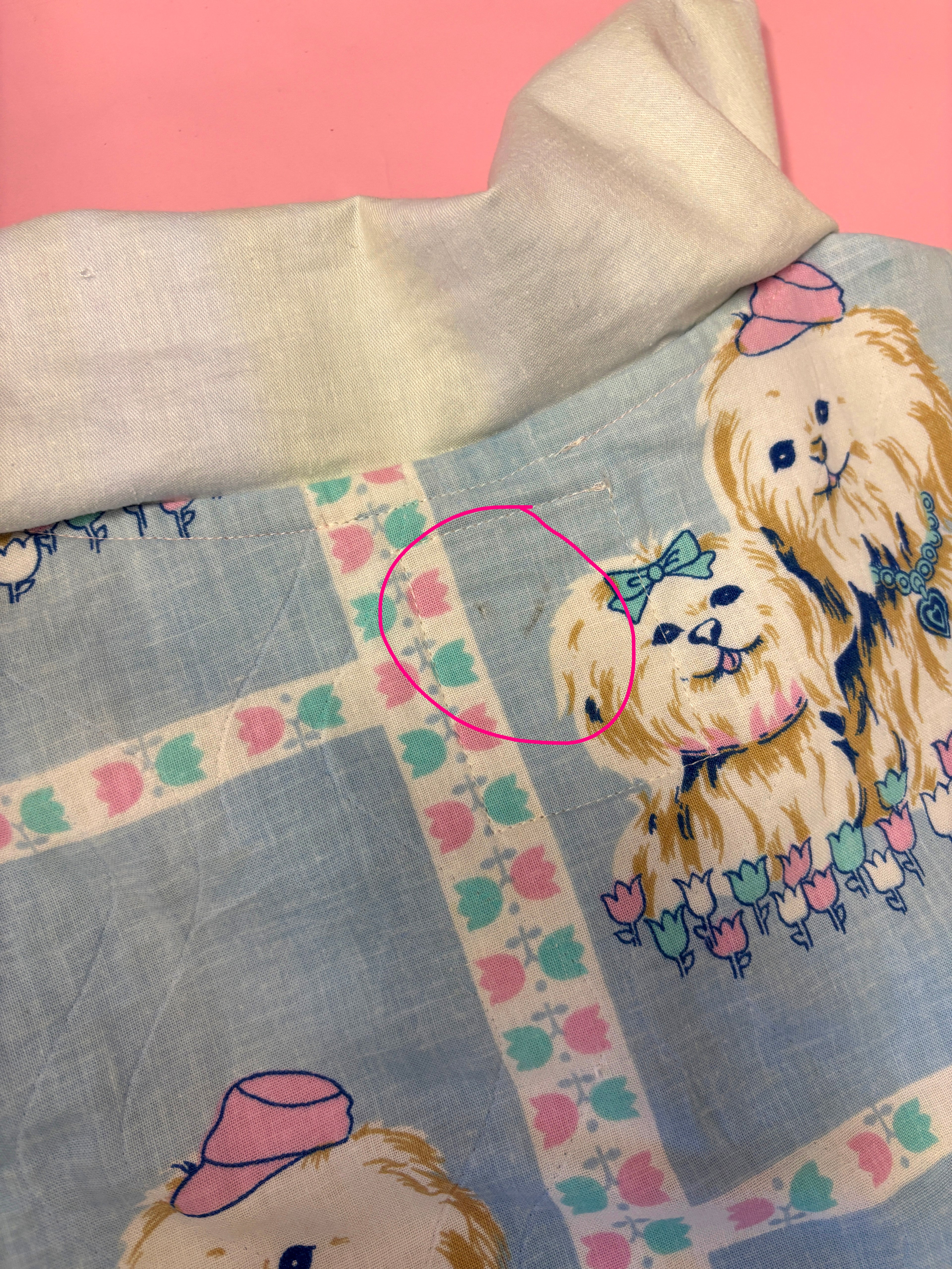 Cute Puppies Party Dress with Rhinestone Collar *SAMPLE*