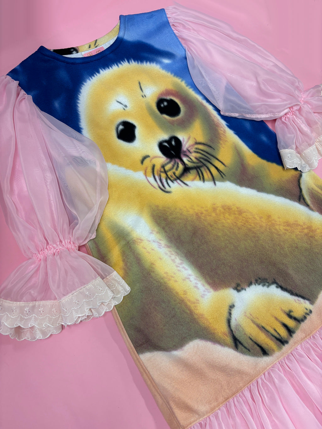 Cute Seal Fleece Princess Dress