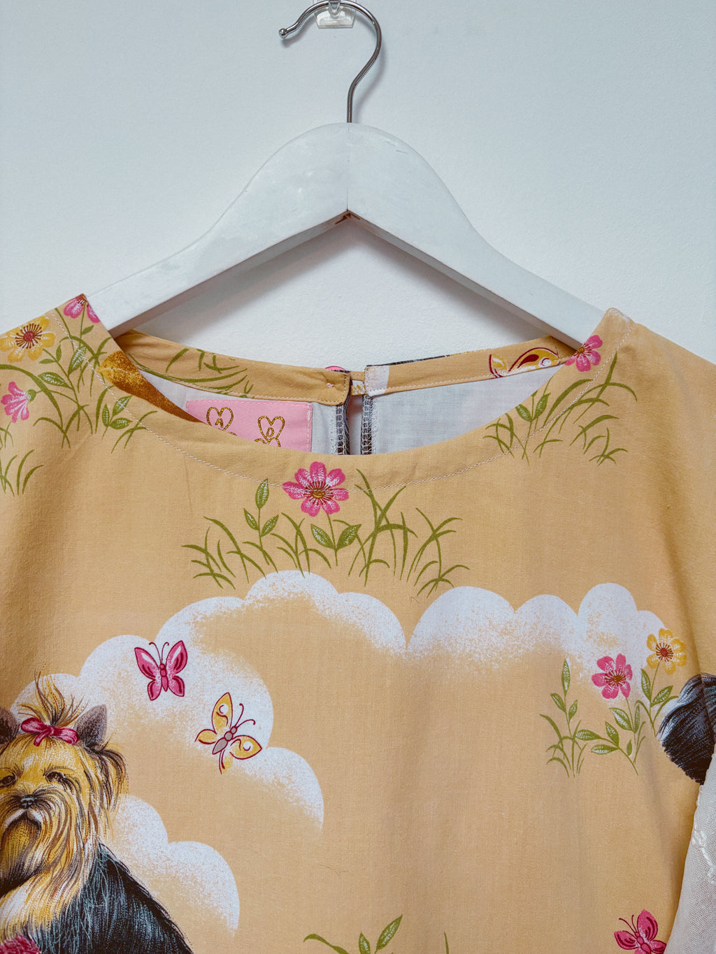 Cute Dogs in a Basket Princess Dress