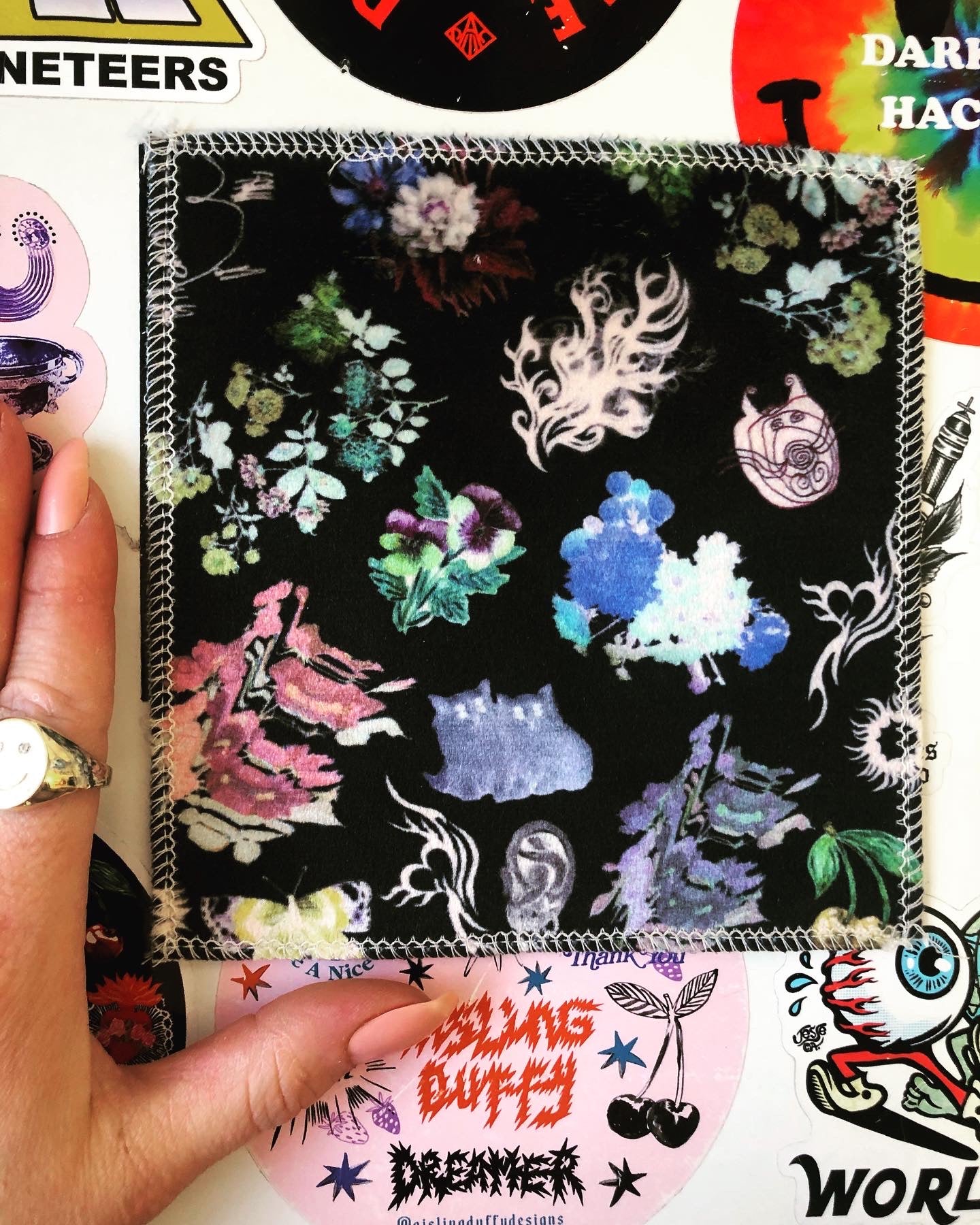 Copy of Copy of Confetti Frayed Patch ~ Medium