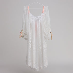 ༻❁ LACE NET PuFF SLeeVE LoNG DReSS ~ 𝐌𝐄𝐃𝐈𝐔𝐌 ✧ 𝓢𝓹𝓻𝓲𝓷𝓰/𝓢𝓾𝓶𝓶𝓮𝓻 22 ❁༺