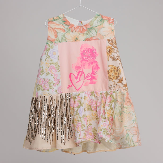 ༻❁ SEQUiN PaTCHWoRK SLeeVELESS MiNi DReSS ~ 𝐌𝐄𝐃𝐈𝐔𝐌 ✧ 𝓢𝓹𝓻𝓲𝓷𝓰/𝓢𝓾𝓶𝓶𝓮𝓻 22 ❁༺
