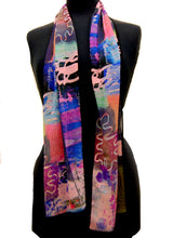 Postcards To Exeter ~ Georgette Long Printed Scarf ~ 2018 Collection