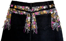 AW19 Hand~Embellished Upcycled Skirt UK XS ★𝙐𝙥𝙘𝙮𝙘𝙡𝙚𝙙 𝙎𝙠𝙞𝙧𝙩 ★