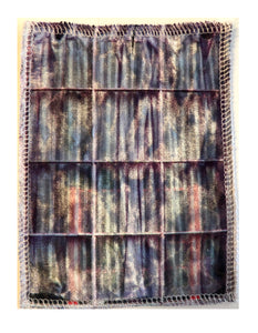 Vintage Window Marbled Velvet Patch ~ Medium