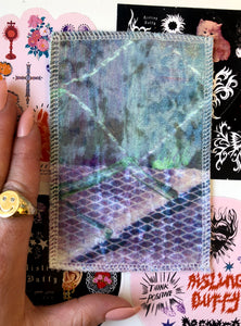Abstract Urban Marbled Velvet Patch ~ Medium