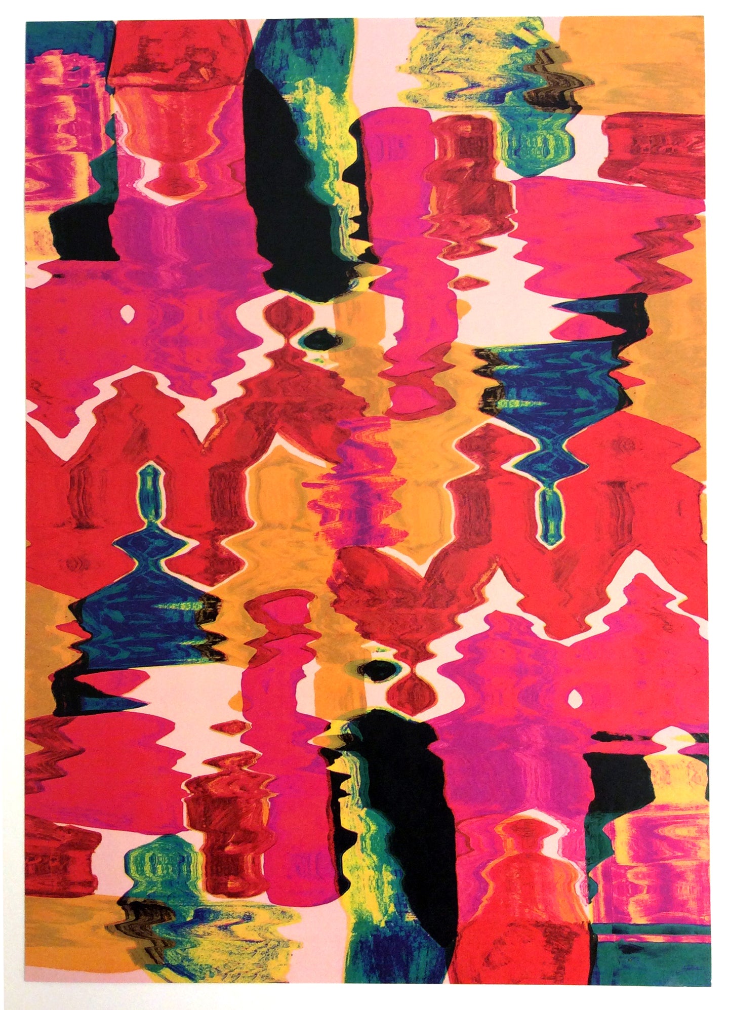 A3 Neon Haze Art Print