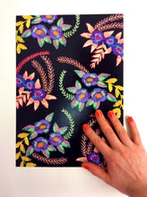 A4 Floral Illustration Art Print