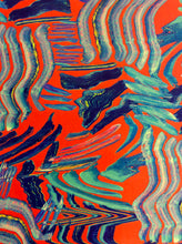 A3 Bright Orange Art Print
