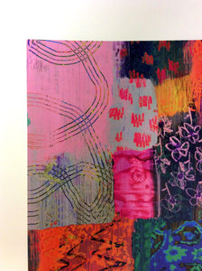 A5 Patchwork Painting Art Print