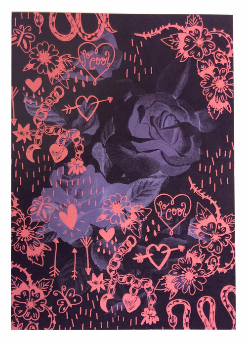 A5 So Cool Rose Art Print