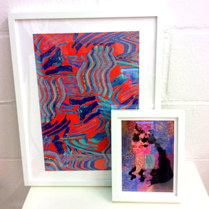 A3 Bright Orange Art Print