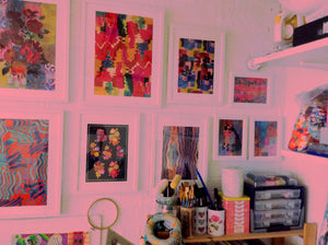 A5 Patchwork Painting Art Print