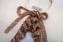 ✿ GoLD SeQUin CreAM Collar ✿