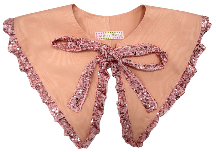 ✿ PiNK SeQUin PeACh PiNk Collar ✿