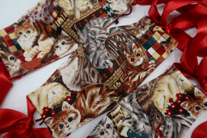✷ Vintage Cat (Satin Red) Face Covering ~ 2021 Collection ✷