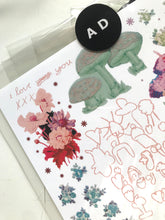Mushroom & Floral Collage Art Print