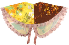 ༺♥ Notes & Brown Floral Patchwork Collar ✧ 𝓢𝓹𝓻𝓲𝓷𝓰/𝓢𝓾𝓶𝓶𝓮𝓻 22 ♥༻