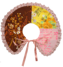 ༺♥ Notes & Brown Floral Patchwork Collar ✧ 𝓢𝓹𝓻𝓲𝓷𝓰/𝓢𝓾𝓶𝓶𝓮𝓻 22 ♥༻