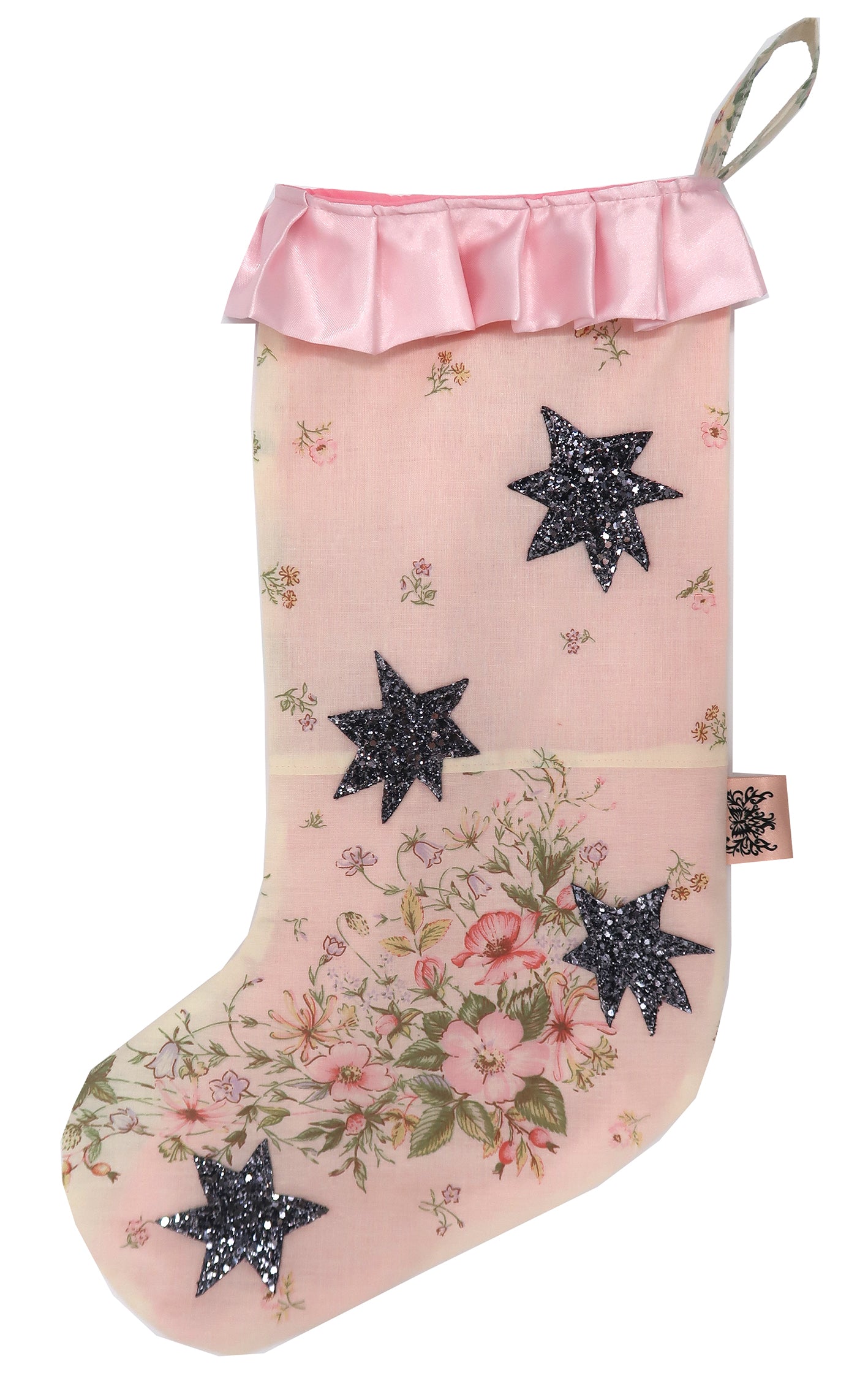 ❅ Pink Satin Stocking ❅