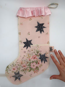 ❅ Pink Satin Stocking ❅