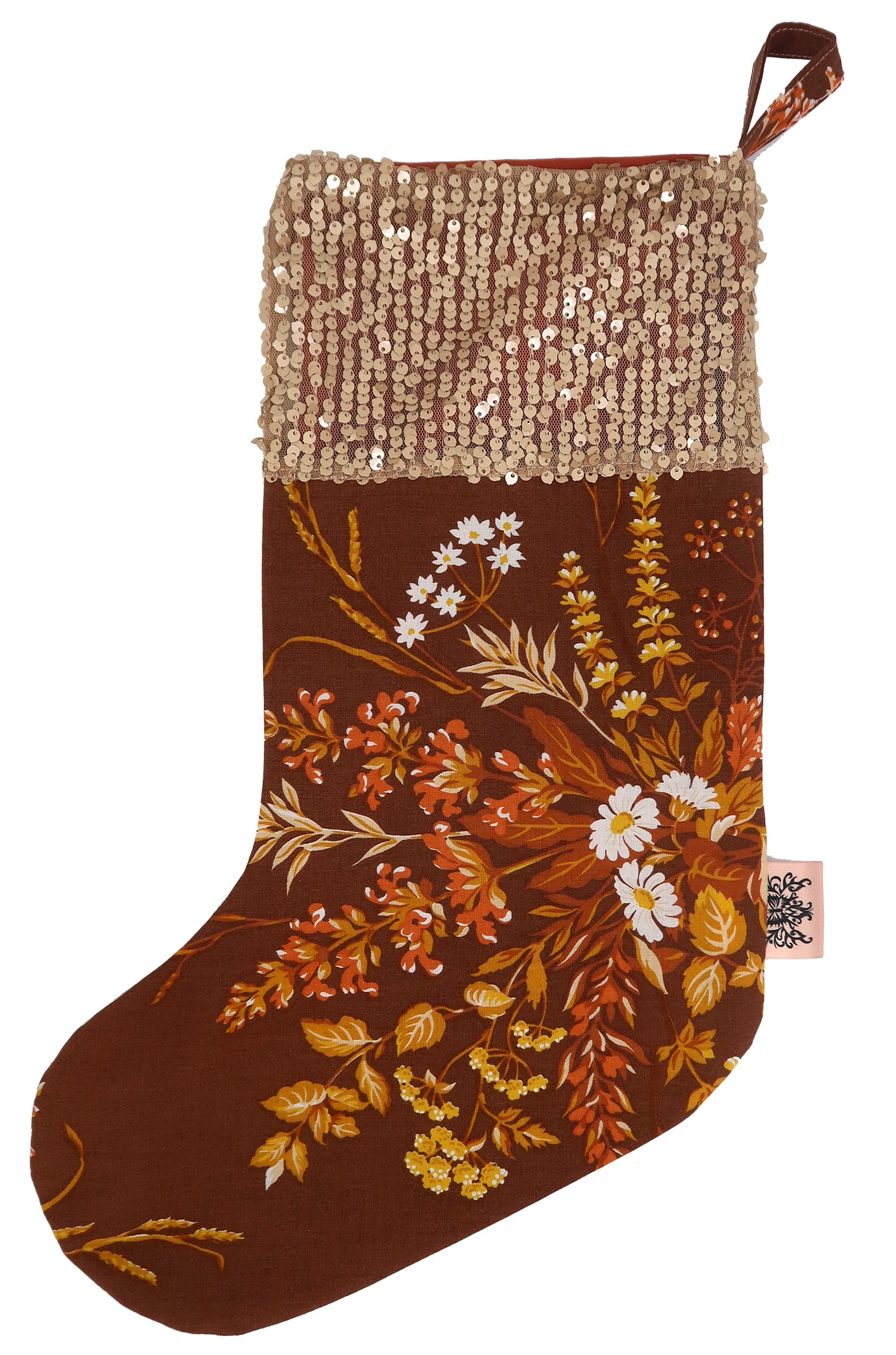 ❅ Winter Forest Sequin Stocking ❅ Christmas 22