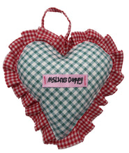 ♡ Red & Green Gingham Heart Decoration ♡