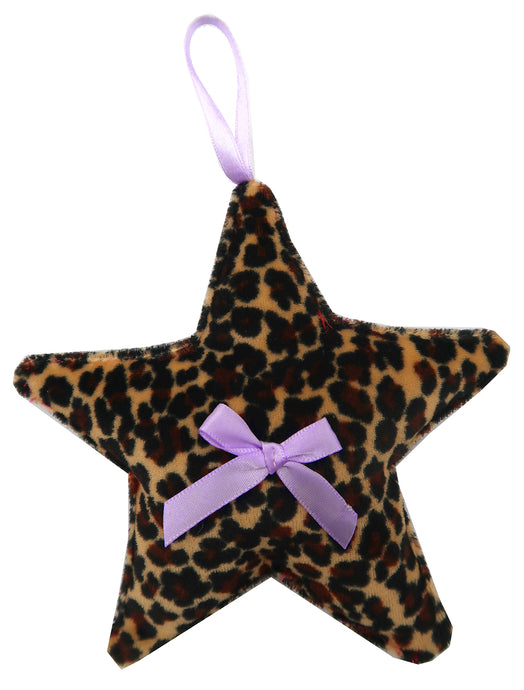 ♡ Velvet Leopard Star Decoration ♡