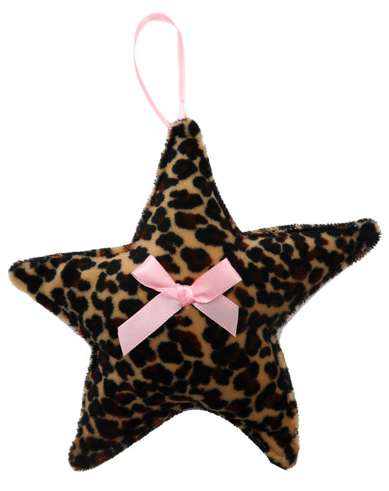 ♡ Leopard & Pink Bow Star Decoration ♡