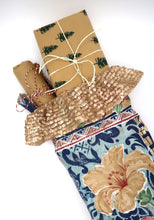 ❅ Diamonte Star & Vintage Print Stocking ❅ Christmas 22