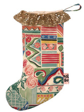 ❅ Sequin & Vintage Print Stocking ❅