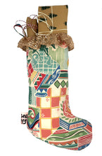 ❅ Sequin & Vintage Print Stocking ❅