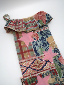 ❅ Diamonte Star & Vintage Print Stocking ❅ Christmas 22