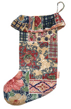 ❅ Diamonte Star & Vintage Print Stocking ❅ Christmas 22