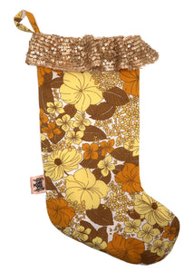 ❅ Sequin & Vintage Floral Stocking ❅