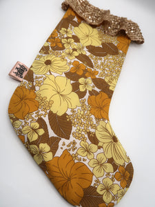 ❅ Sequin & Vintage Floral Stocking ❅
