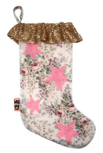 ❅ Diamonté Star Floral Stocking ❅ Christmas 22