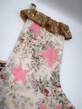 ❅ Diamonté Star Floral Stocking ❅ Christmas 22