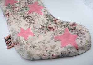 ❅ Diamonté Star Floral Stocking ❅ Christmas 22
