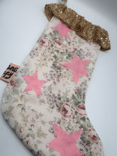 ❅ Diamonté Star Floral Stocking ❅ Christmas 22