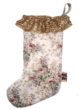 ❅ Diamonté Star Floral Stocking ❅ Christmas 22