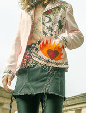 AW19 Hand~Embellished Upcycled Skirt UK XS ★𝙐𝙥𝙘𝙮𝙘𝙡𝙚𝙙 𝙎𝙠𝙞𝙧𝙩 ★