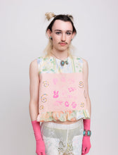 ༻❁ SWiRLY PaTCHWoRK SLeeVELESS TOP ~ 𝐌𝐄𝐃𝐈𝐔𝐌 ✧ 𝓢𝓹𝓻𝓲𝓷𝓰/𝓢𝓾𝓶𝓶𝓮𝓻 22 ❁༺